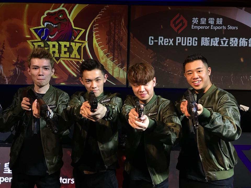 英皇電競成立PUBG職業戰隊，四位成員由左至右分別為Alex、Neo 、隊長　Blackwai和小肥。 圖：翻攝自 英皇電競 臉書