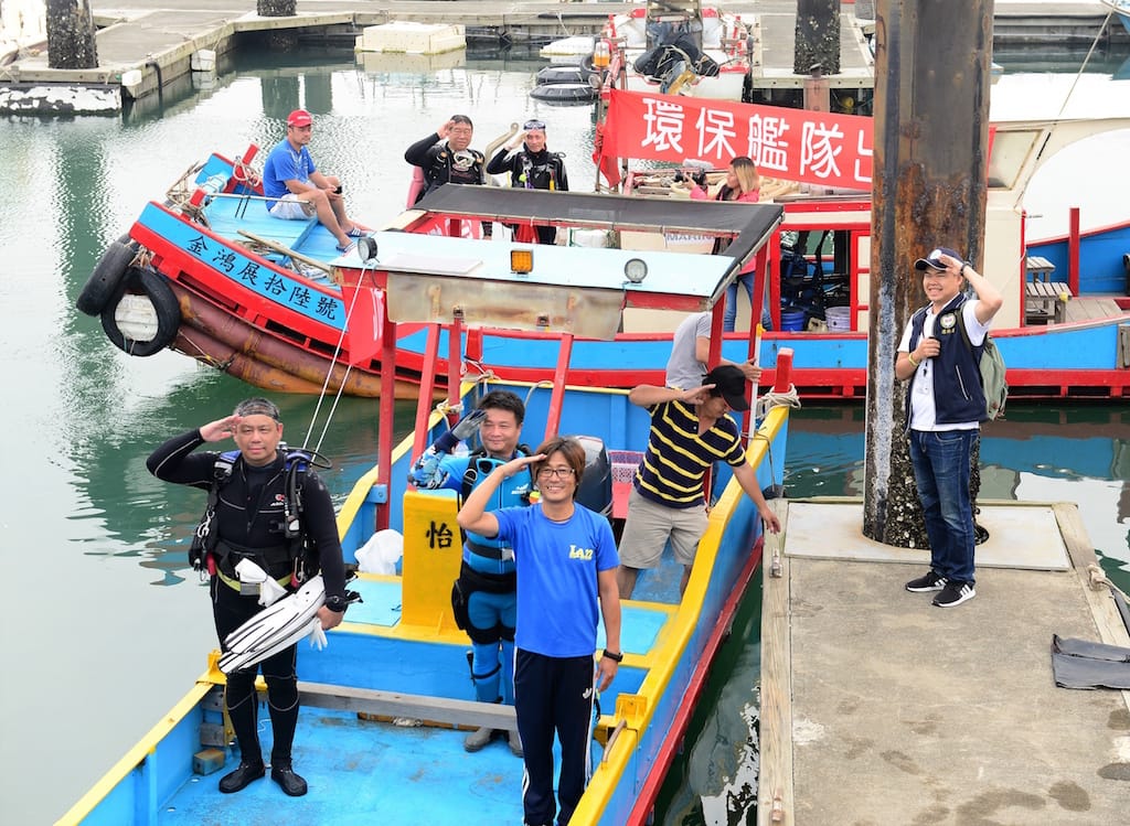 環保艦隊出航。 圖：桃園市政府/提供