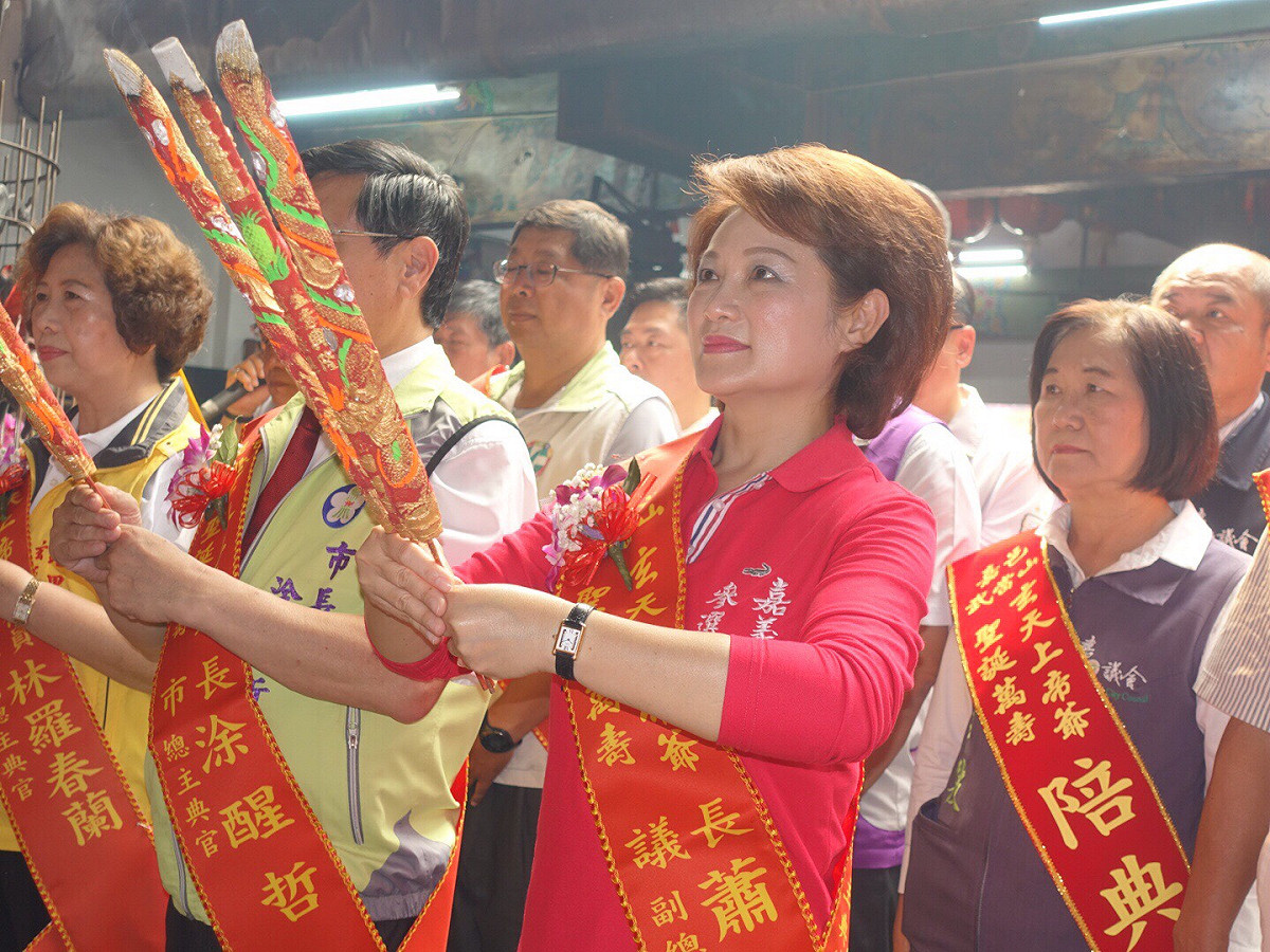 蕭淑麗表示，鞦韆除了是傳統民俗技藝，也是很好的體育競技，過程驚險刺激，比膽識也比體力。 圖：嘉義市議會/提供