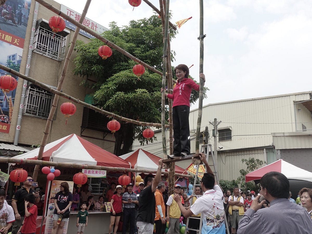 蕭淑麗表示希望這鞦韆節慶能夠繼續傳承並發揚光大。 圖：嘉義市議會/提供