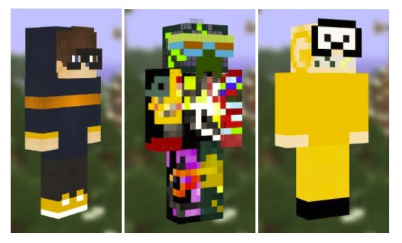 此次造成影響的 Minecraft skin 。 圖：翻攝自Avast