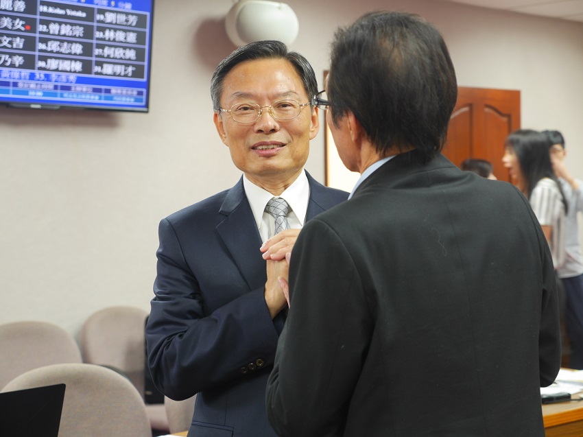 立法院司法及法制、內政委員會今天（23日）聯席審查「總統咨請立法院同意江惠民為最高法院檢查署檢查總長」案。 圖：趙婉淳/攝