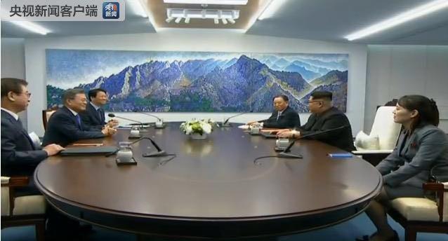「我從平壤帶來了冷麵，平壤並不遠，很近」。金正恩表示，「讓我們坦誠相見，向大家致敬」。 圖：翻攝自央視