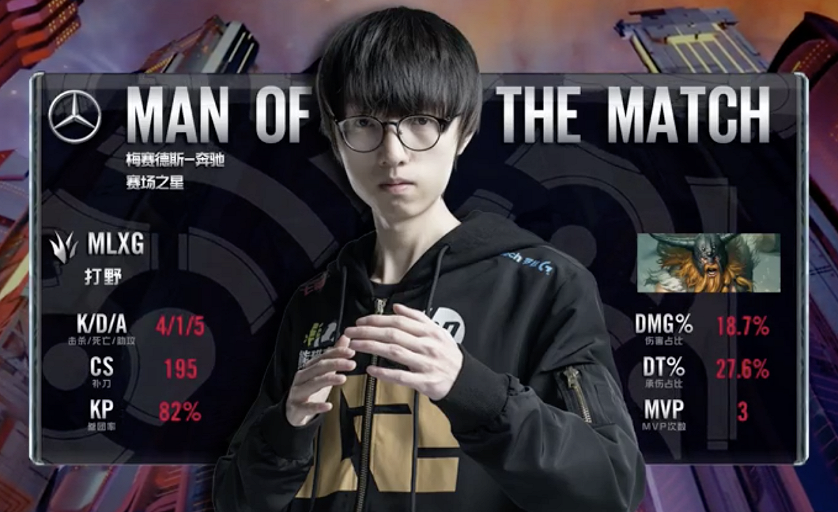 Mlxg一上場便救火成功。 圖：翻攝自 LPL