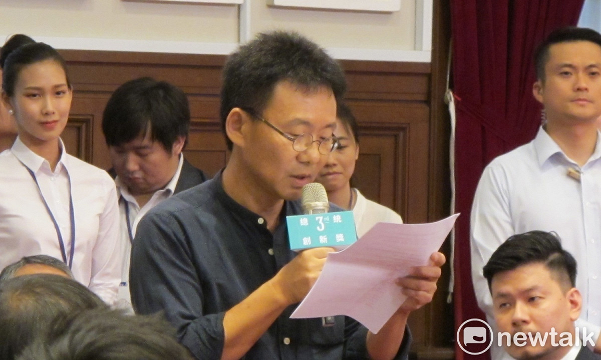 建築師黃聲遠30日出席第3屆總統創新獎頒獎典禮。 圖：林朝億/攝