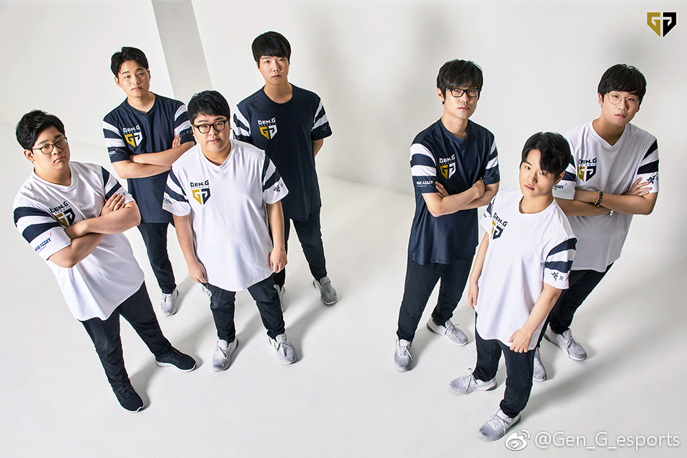 S7《英雄聯盟》冠軍SSW隊成員Cuvee、Ambition、Haru、Crown、Ruler、CoreJJ都仍在隊中效力，而他們今年夏季將會以全新的身分征戰LCK。 圖：翻攝自 Gen.G 微博