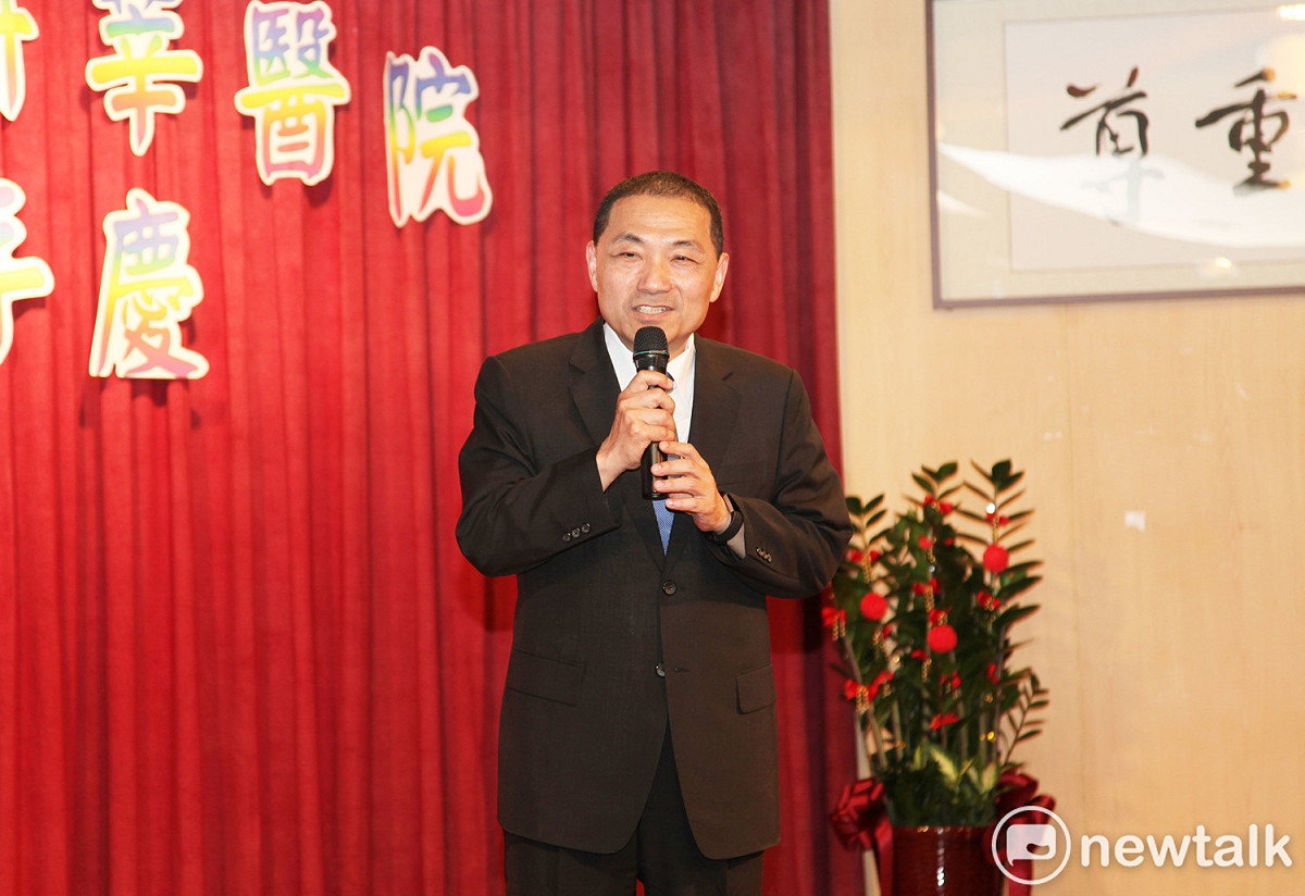 侯友宜樂見台北市政府表態反對深澳燃煤電廠，也邀請老縣長蘇貞昌也做伙來，一起反對深澳燃煤電廠。  圖:林昀真/攝