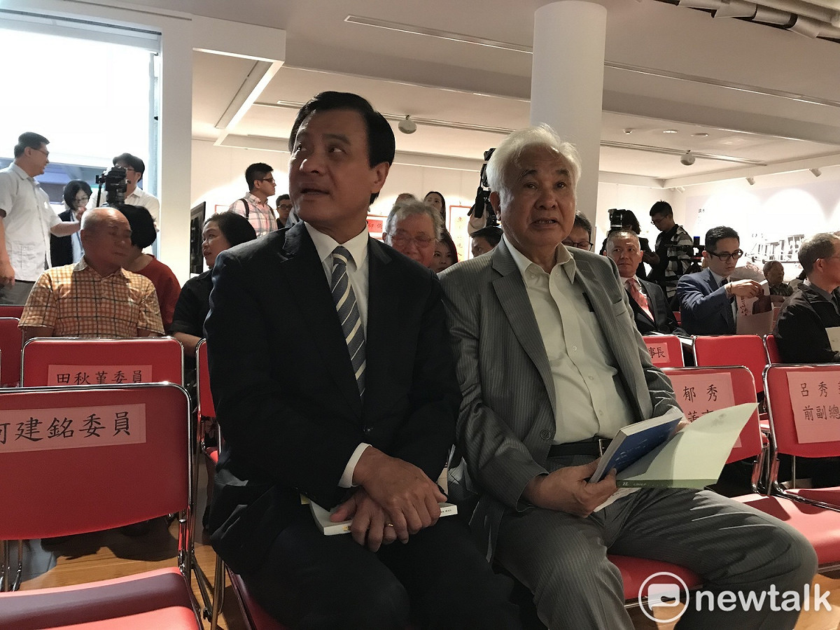 立法院長蘇嘉全（左）、前考試院長姚嘉文（右）。 圖 : 周煊惠 / 攝
