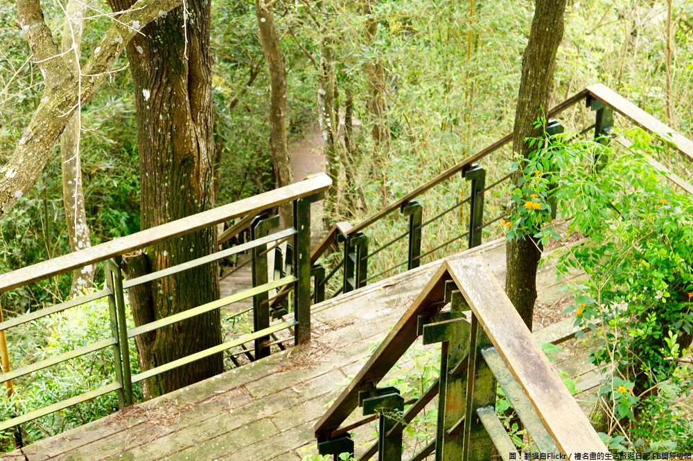 新店碧潭旁的獅頭山，海拔約221公尺，由三個山峰相連，步道以木階梯及石階梯組成，步行途中有濃密茂盛的大樹綠蔭遮蔽，適合與媽咪健行後，可以一起在涼亭乘涼、休息一下。 圖：翻攝自Flickr／禮名畫的生活旅遊日記 FB開放權限