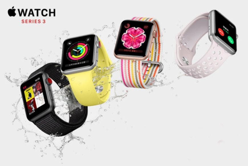 搭載eSIM卡的AppleWatch 3 LTE版今（11）日在台灣開賣。 圖：翻攝自 Apple 官網
