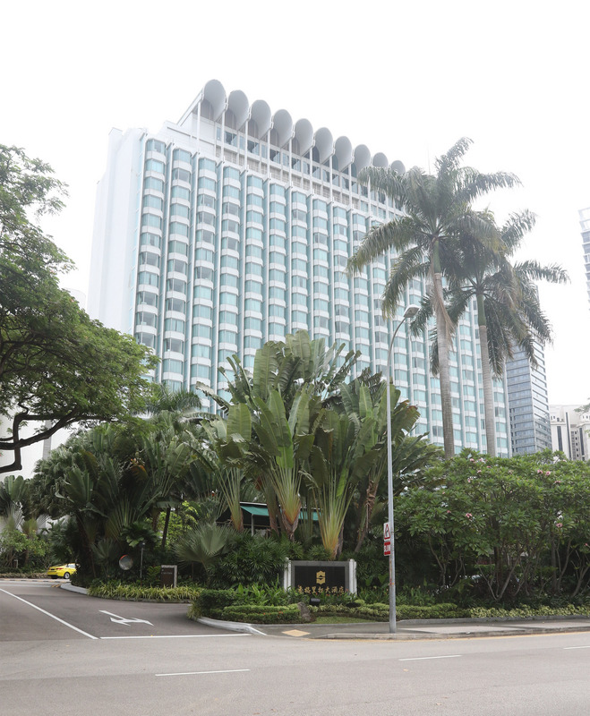 新加坡香格里拉大酒店經常舉辦重要會談或會議，被新加坡媒體列為可能舉辦「川金會」場所之一。 圖：中央社