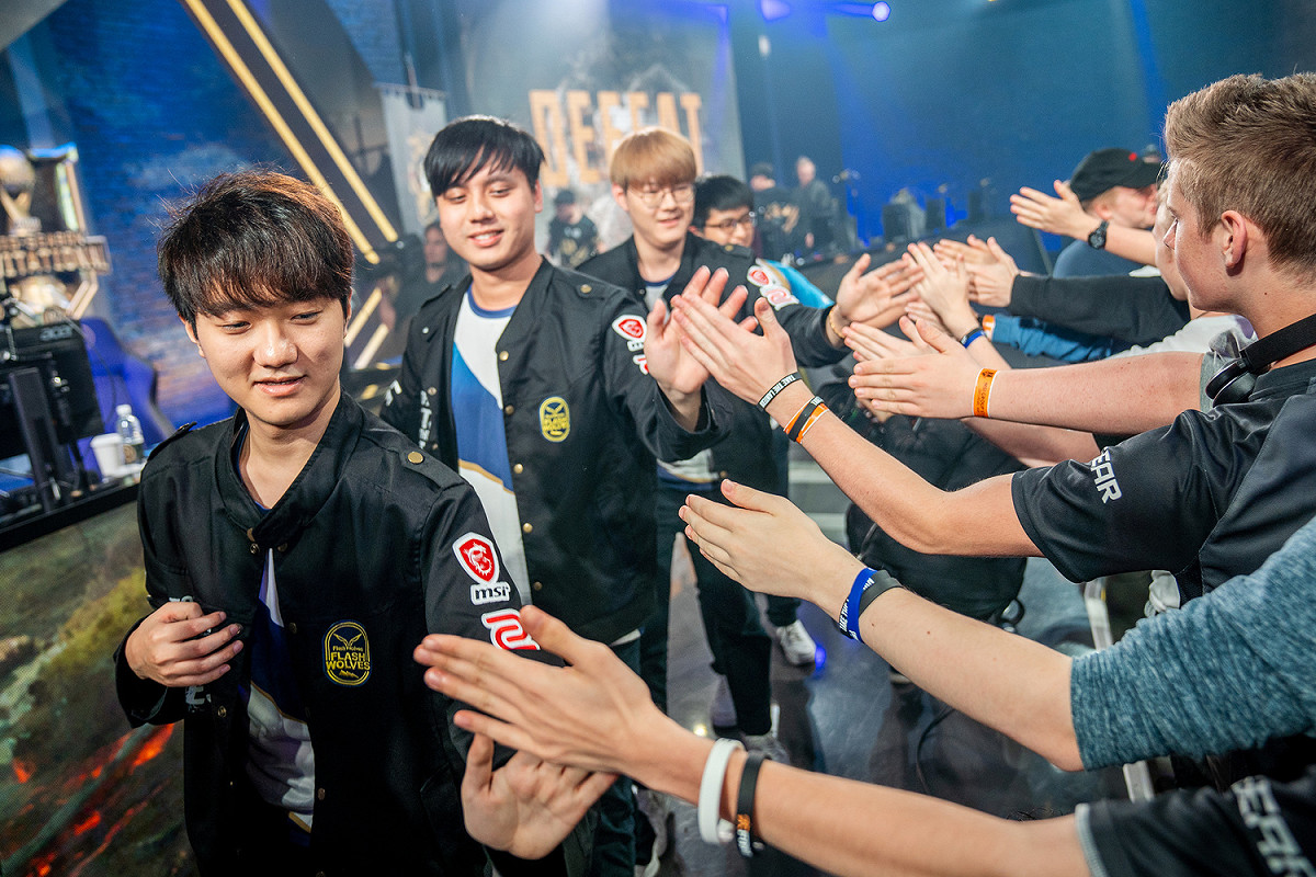 閃電狼擊敗EVS，拿下六連勝。 圖：翻攝自LoL Esports Photos flickr公開權限