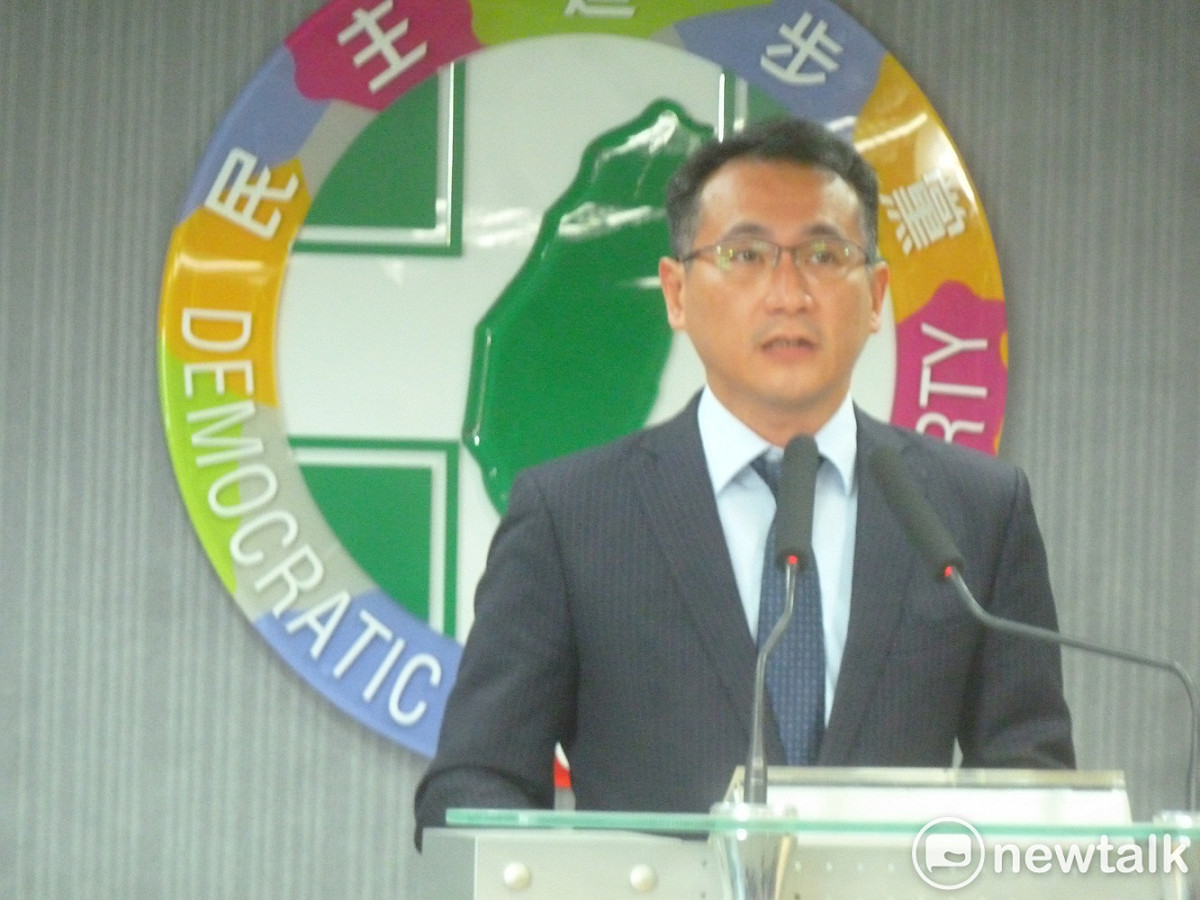 民進黨發言人鄭運鵬表示，選對會今（16）天的會議做出三點結論。 圖：謝莉慧/攝