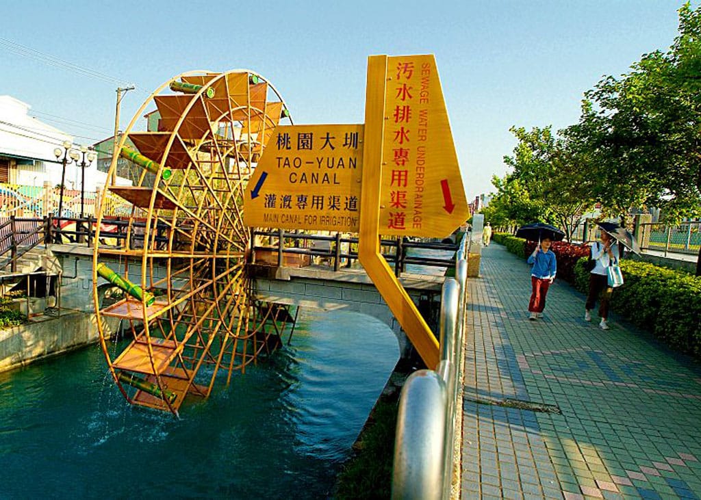 八田與一建造了桃園大圳，引大漢溪水灌溉，並串聯各個埤塘。 圖：翻攝自桃園農田水利會