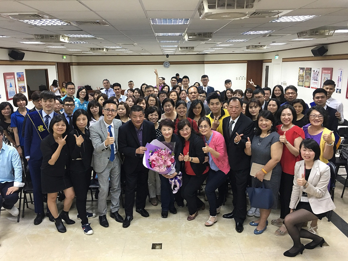 盧秀燕今天受邀以「女人當家」為題演講。 圖：盧秀燕辦公室/提供