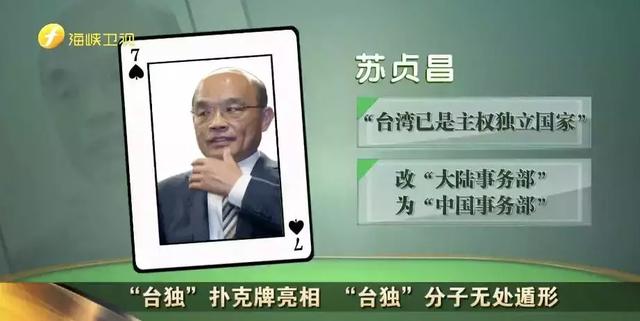 前行政院長蘇貞昌。 圖：翻攝自海峽衛視網站