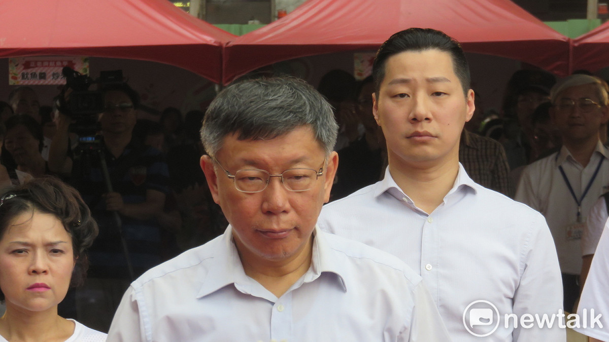 前台北市長柯文哲和立委林昶佐。 圖：周煊惠 / 攝