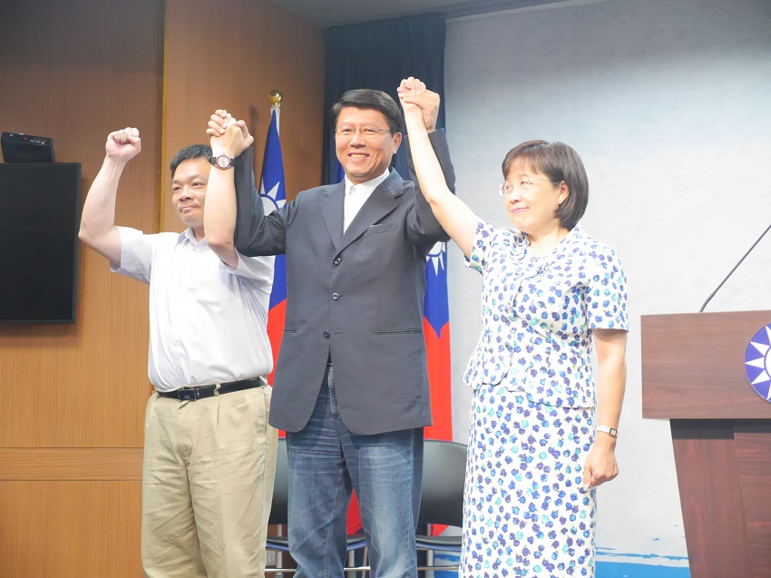 國民黨台南市長初選結果今（22）天出爐，確定推派前政務委員高思博出征。 圖：趙婉淳／攝