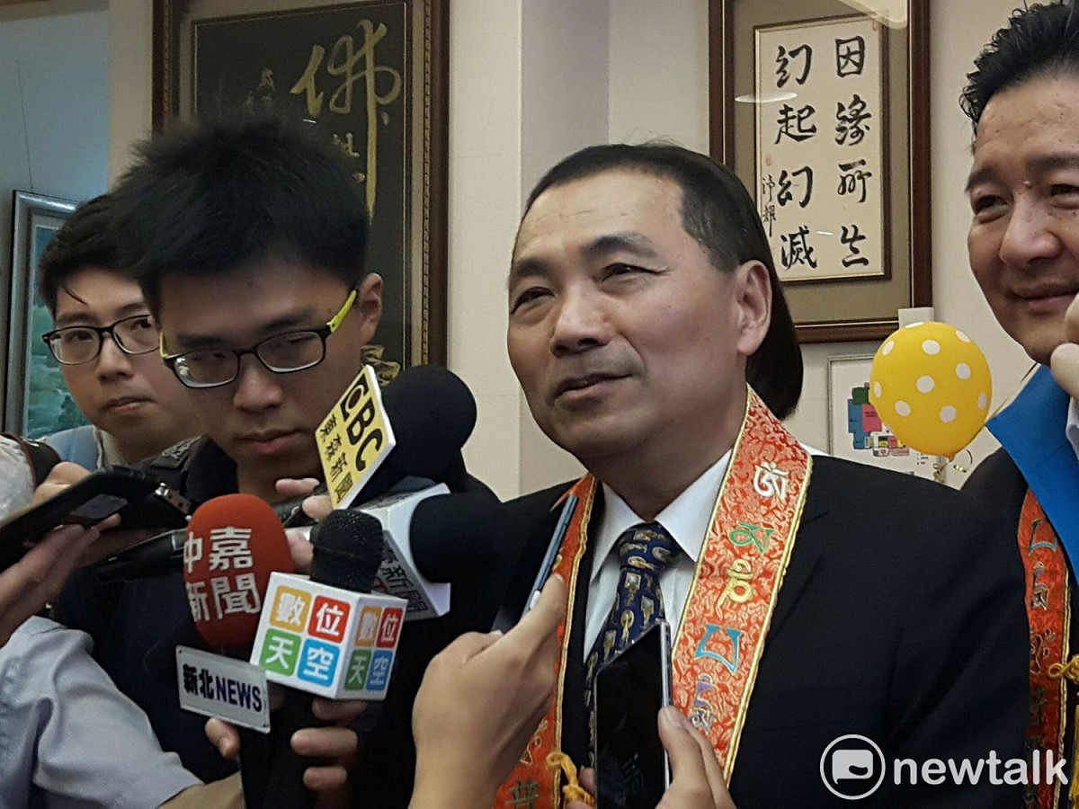 侯友宜指出，A7合宜宅污水問題他在新北市府時就已經向中央反應未解，認為中央政府為了選舉替蘇貞昌造勢才動起來，對新北市民不公平。  圖：林昀真/攝 (資料照片)