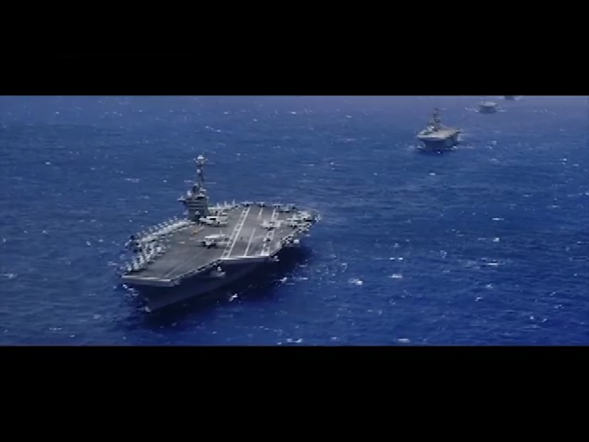 參演國家除參與聯誼與體育活動，各式艦艇還會從事多種海上演習。圖為2016年演習影片截圖。 圖：翻攝自環太平洋軍事演習 （RimofthePacific）臉書