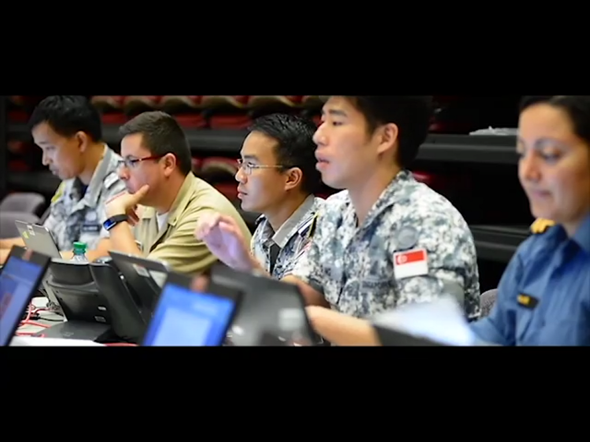 環太軍演有27國參與，展現國際軍事合作。圖為2016年演習影片截圖。 圖：翻攝自環太平洋軍事演習 （RimofthePacific）臉書