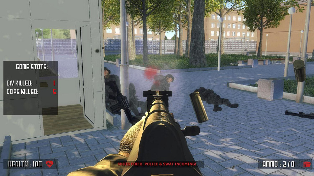 Steam近日即將上架校園FPS射擊遊戲《Active Shooter》的舉動，遭到眾多批評的聲浪。 圖：翻攝自 Steam