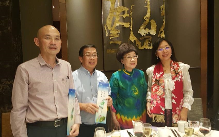 民進黨選對會建議徵召姚文智參選台北市長，正在馬來西亞參訪的前副總統呂秀蓮（右2）今晚透過新聞稿表示，「情況未明，暫不予評論」。 圖：翻攝「呂秀蓮：台北No.1」臉書
