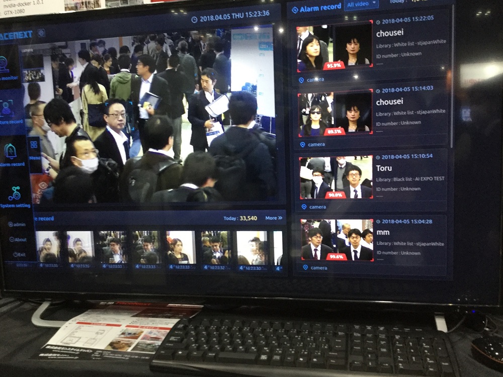 人面辨識系統現在非常厲害，變裝也都有9成以上的辨識率。 圖：劉黎兒/攝