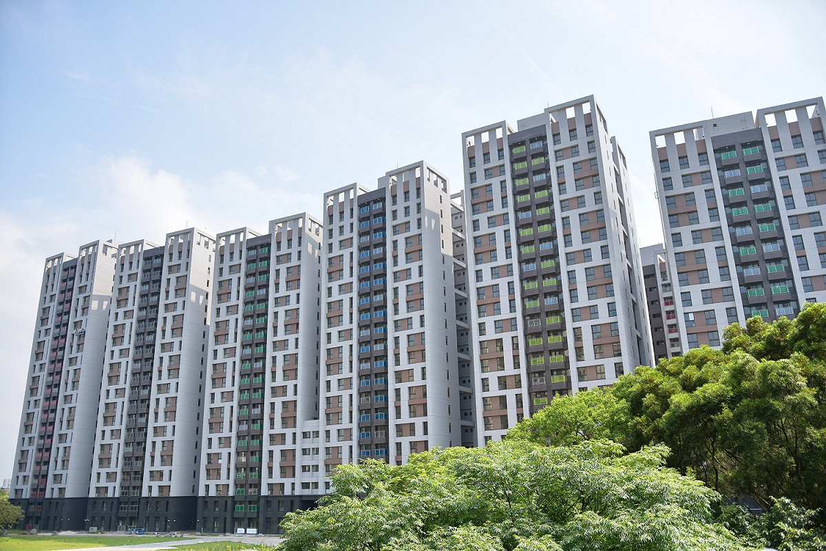 內政部今（1）日在林口世大運選手村社會住宅舉辦公告出租記者會。 圖：內政部/提供