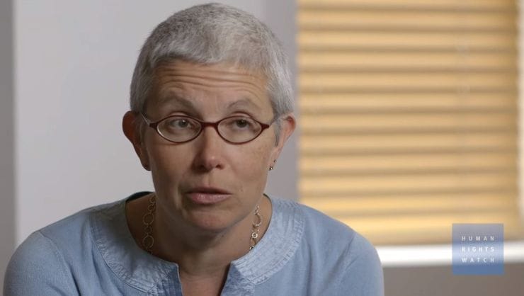 人權觀察中國部主任索菲・理查森（Sophie Richardson）表示，修例提案有害香港法治聲譽，應予撤回。 圖 : 翻攝自youtube（資料照）