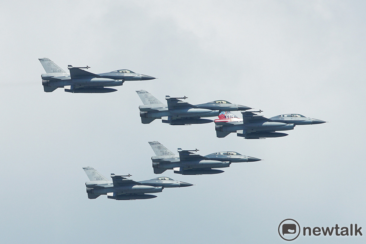 F-16戰機。新頭殼資料照片。 圖：張良一／攝
