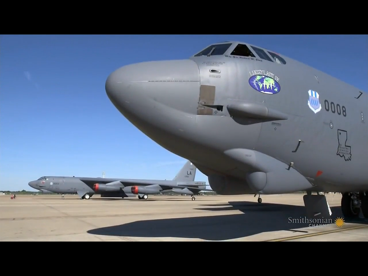 羅根表示，這次B-52的任務是「持續轟炸機進駐任務」（Continuous Bomber Presence, CBP）的一環。 圖：翻攝自Youtube