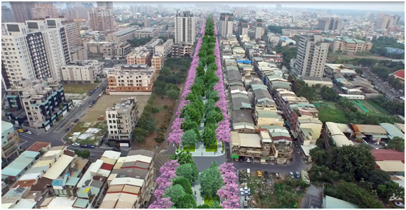 高雄市鐵路地下化後的土地，將規劃為綠廊道。 圖 : 資料照片