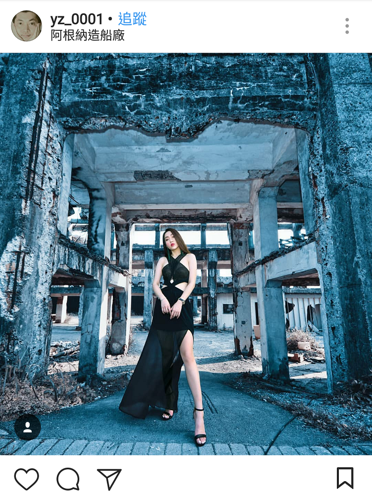 阿根納造船廠曾經是基隆頗具規模的造船廠，可惜不敵時代變遷倒閉多年後又遭到拆除毀壞，卻因文化資產保護意識留存下來，意外成為廢墟外拍的祕境。 圖：翻攝自instrgram／yz_0001開放權限