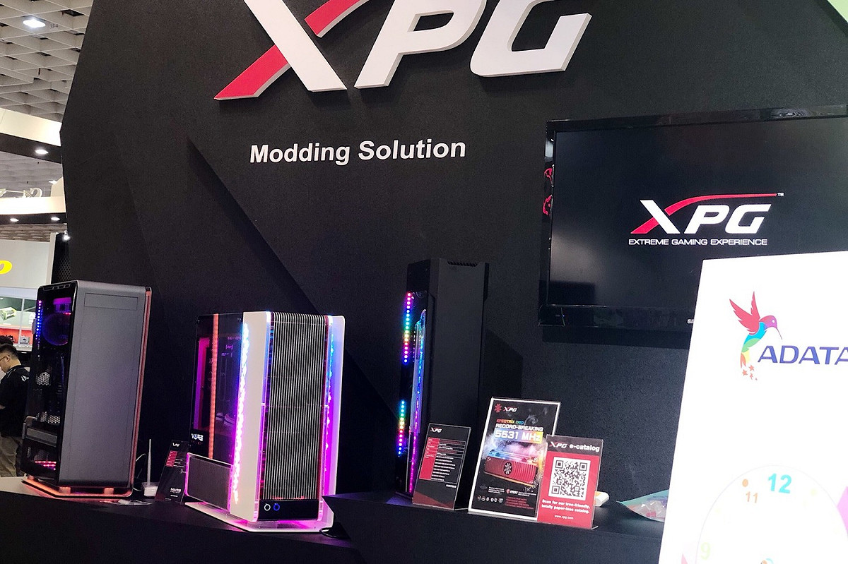 威剛旗下電競品牌 XPG ，近年來積極研發電競相關產品。 圖：陳宣如/攝