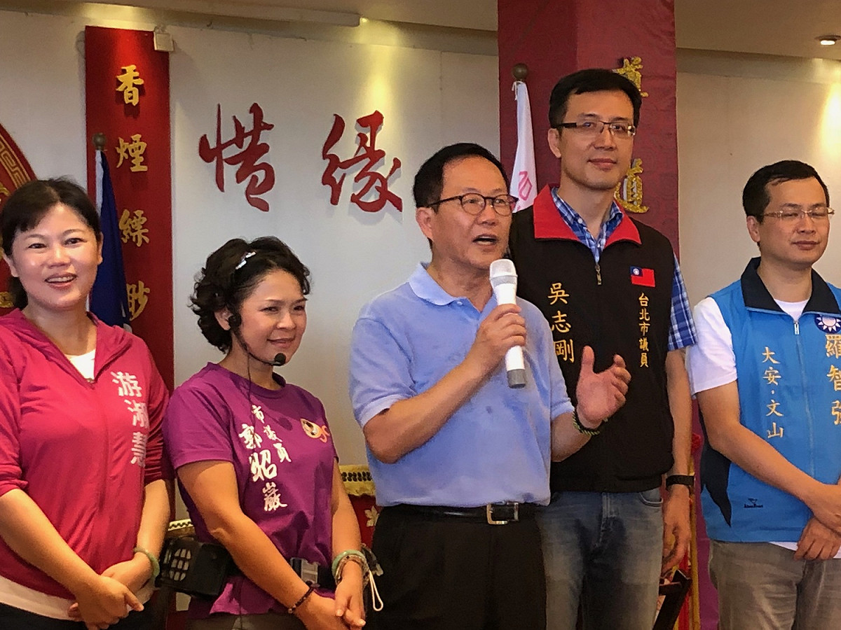 丁守中未否認將邀前行政院長張善政加入競選團隊，對於競選團隊佈局，強調待人事抵定之後，會再對外宣布。  圖：丁守中競選辦公室/提供
