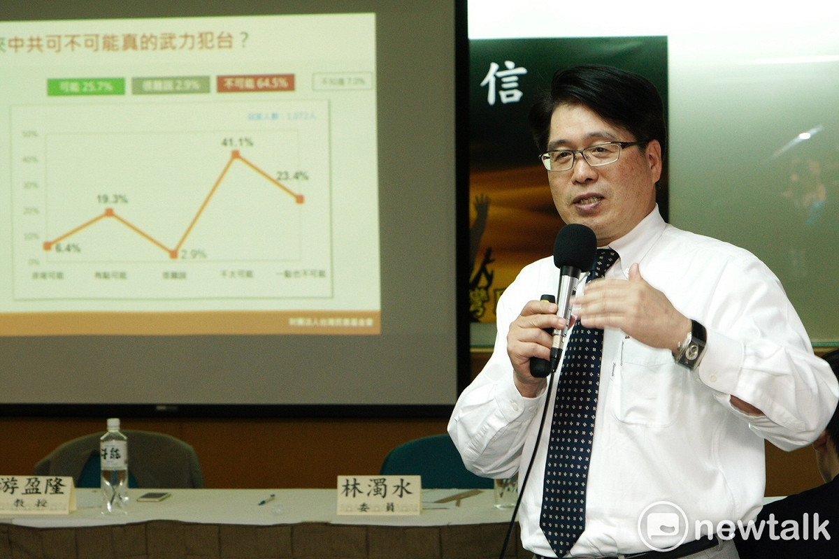 台灣民意基金會董事長游盈隆說，柯文哲當然不是紅的、共產黨，但大家對他的政治理念實在不瞭解。 圖：新頭殼資料照片
