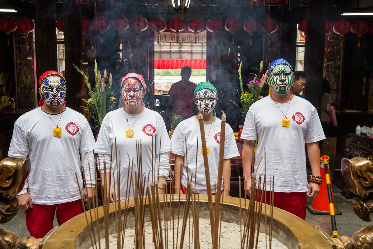 「扮百將」為淡水地方傳統習俗，透過這項儀式，答謝清水祖師爺庇佑完成心中所許。 圖：新北市立淡水古蹟博物館／陳伯瑋提供