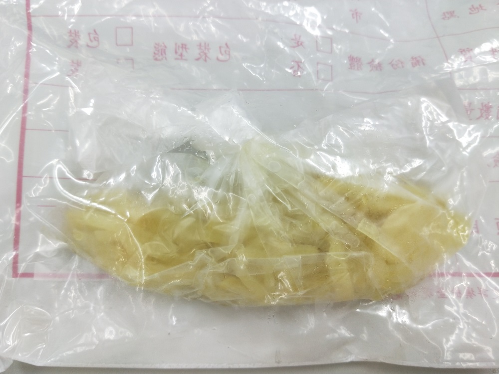 老字號小吃店的「淡榨菜」中的漂白劑二氧化硫超量，來源為雲林縣。 圖：台北市政府／提供
