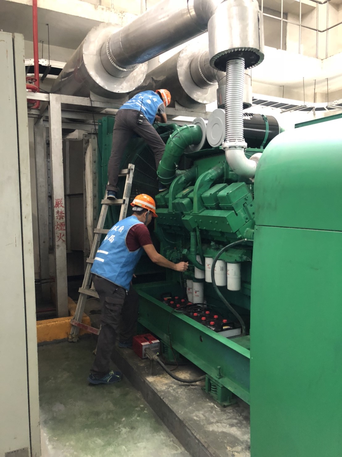 新北市5月31日防汛抽查板橋南仔溝抽水站。 圖：新北市政府/提供