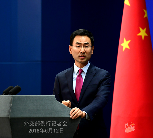 耿爽指出，美方以任何藉口派官員赴台活動，都嚴重違反一個中國原則和中美三個聯合公報規定，干涉中國內政，給中美關係造成消極影響。 圖：翻攝自中國外交部網站