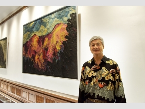 陳武鎮展場獨照。