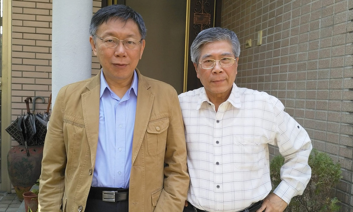 資深媒體人「老包」詹錫奎（左）肯定柯文哲是相當勤奮的人。 圖：翻拍自詹錫奎臉書