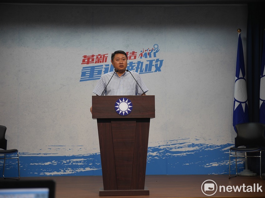 國民黨組發會主委李哲華。 圖：趙婉淳／攝