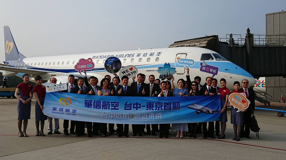 林佳龍表示，每周將有7航班從台中直飛東京成田機場，爾後中部民眾出訪日本或日本觀光客可免去不少舟車勞頓，同時也能推動中台灣在地觀光與產業經濟。 圖：台中市政府/提供