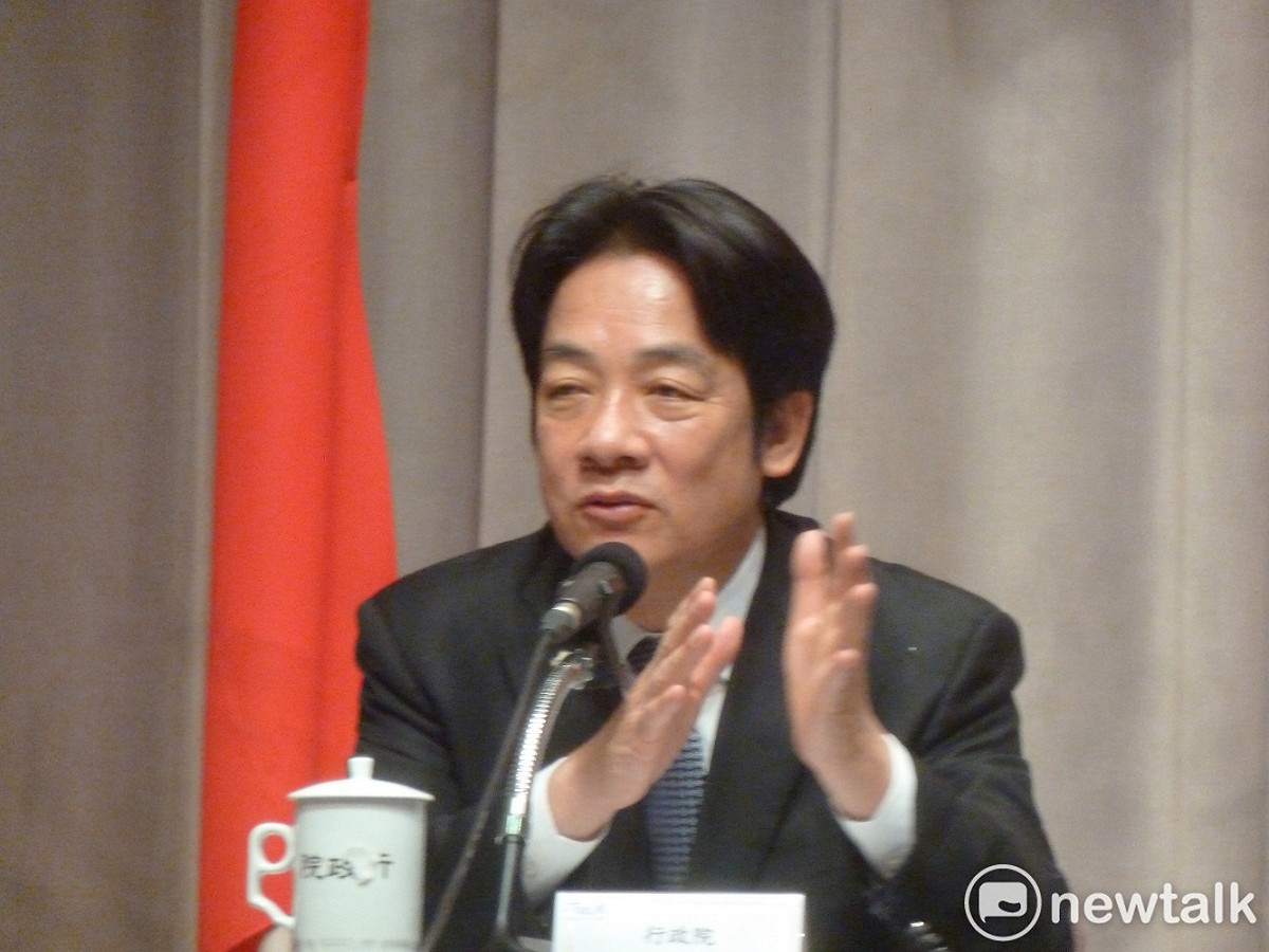 行政院長賴清德今（14）日親自召開記者會，宣布金融發展行動方案架構。 圖：新頭殼資料照片