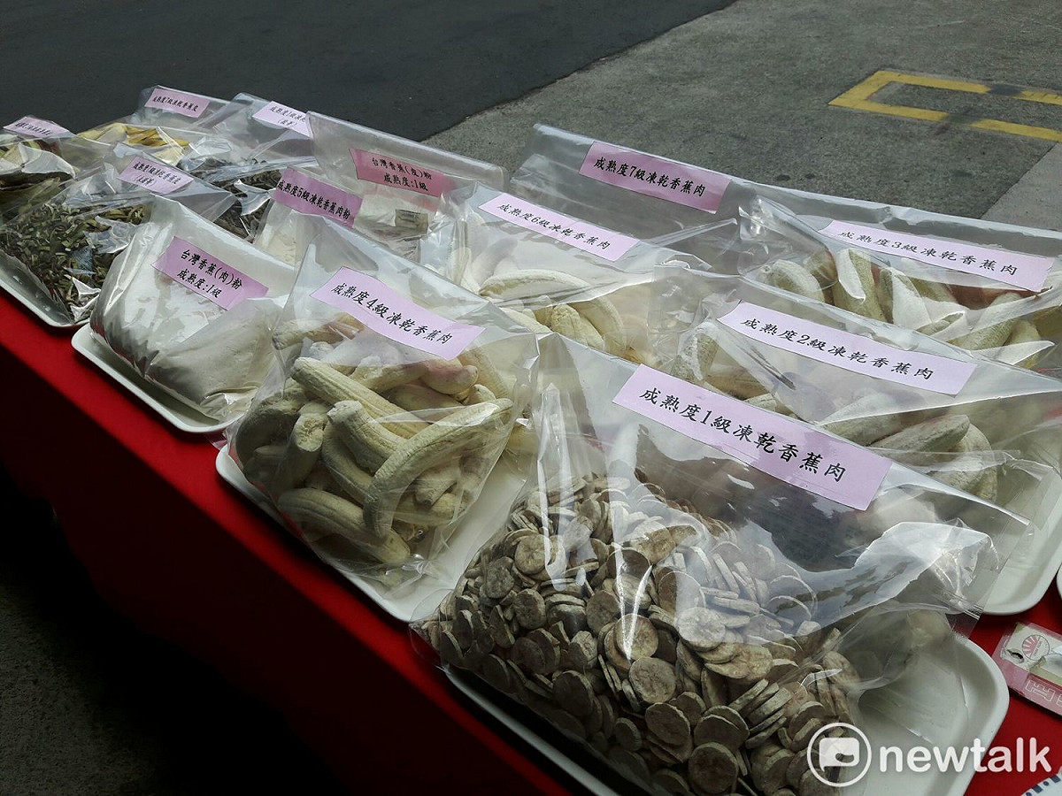 香蕉從果皮到果肉，都可以加工再利用，產品多元且附加價值高。 圖:林昀真/攝
