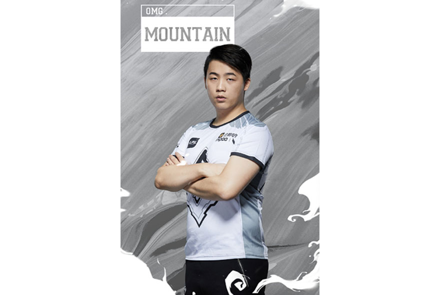 Mountain首度排進OMG首發陣容。 圖：翻攝自 OMG 微博