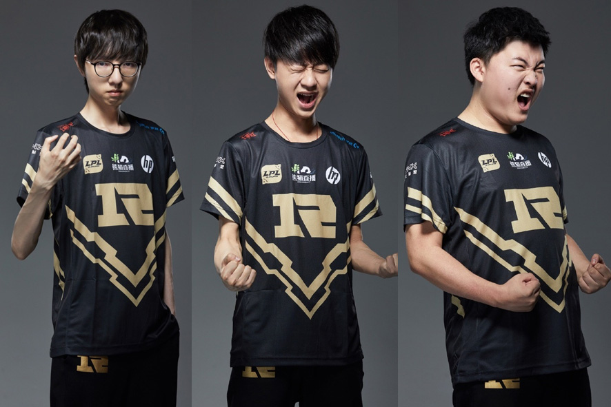 全部選手當中，唯有Mlxg沒有做出怒吼動作。 圖：翻攝自 RNG 微博