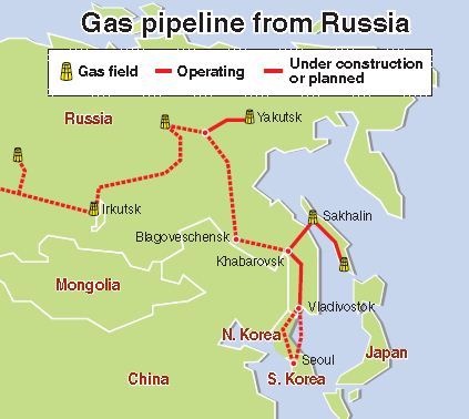 川金會後，朝鮮半島局勢趨緩。俄羅斯趁勢重提興建一條穿越朝鮮直抵韓國的天然氣輸送管。 圖:American Center for Democracy